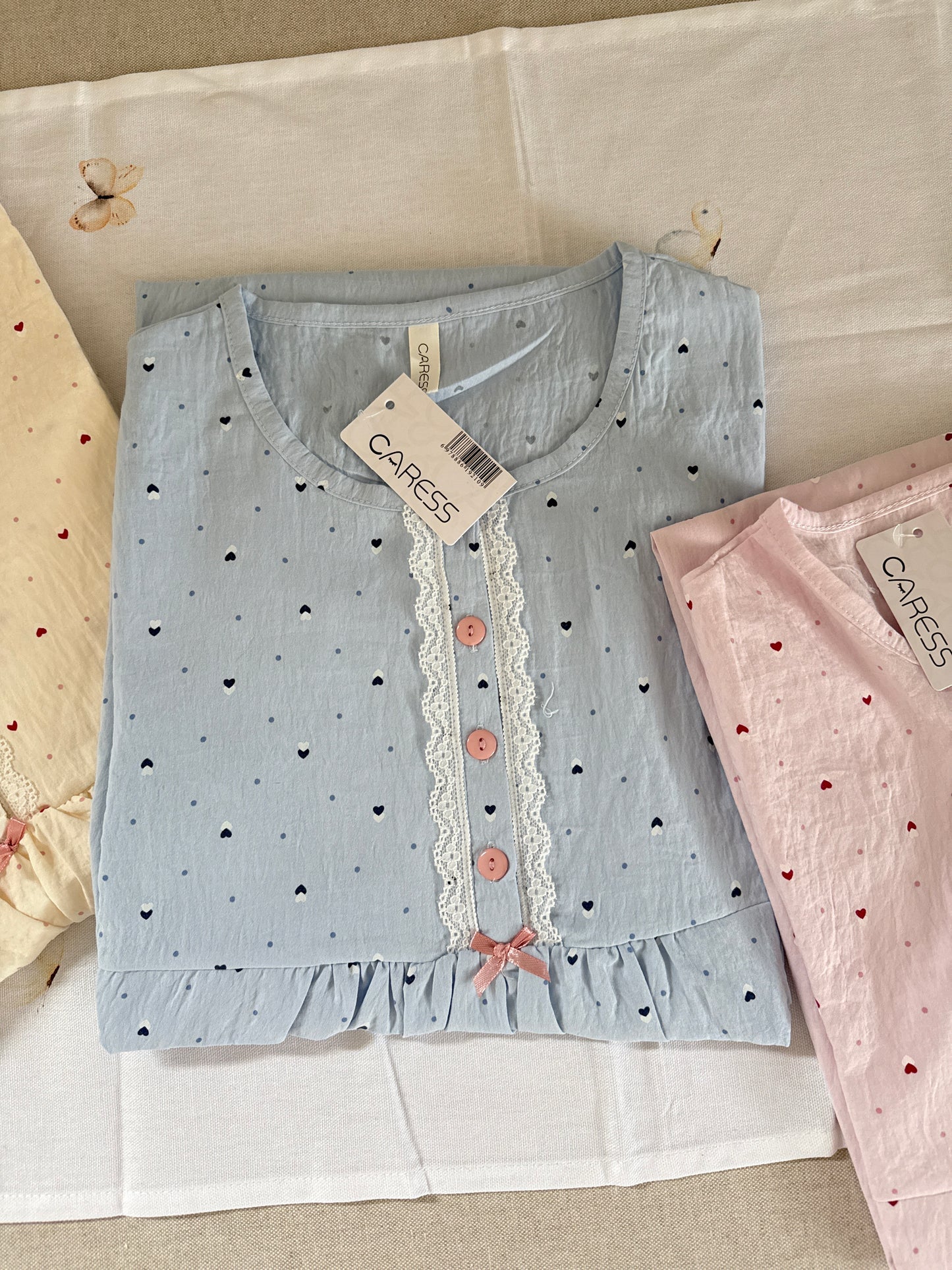 Camicia da notte manica corta CARESS - 3 colori