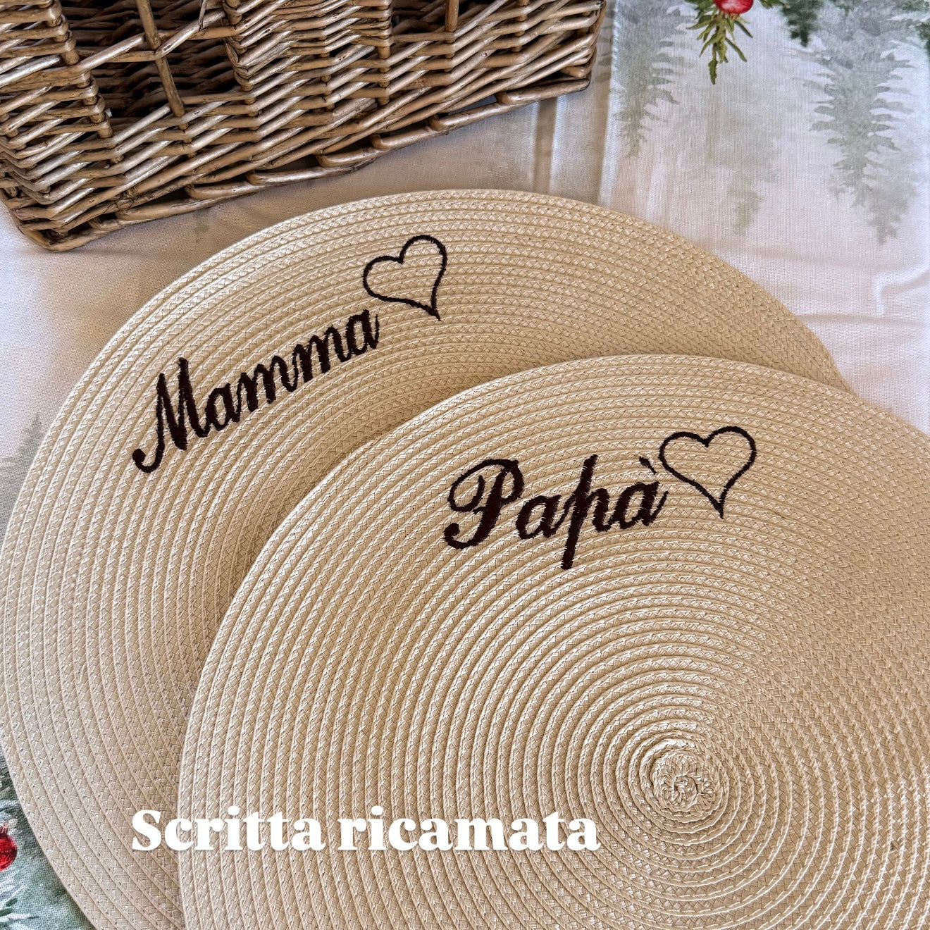 BEST SELLER ♡  Tovagliette americane Personalizzate ROTONDE