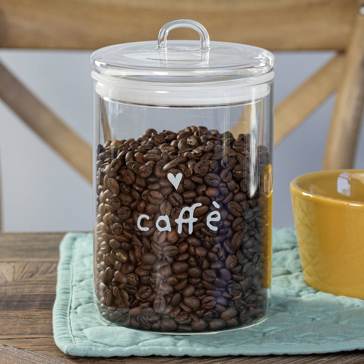 Barattolo in vetro borosilicato CAFFE'