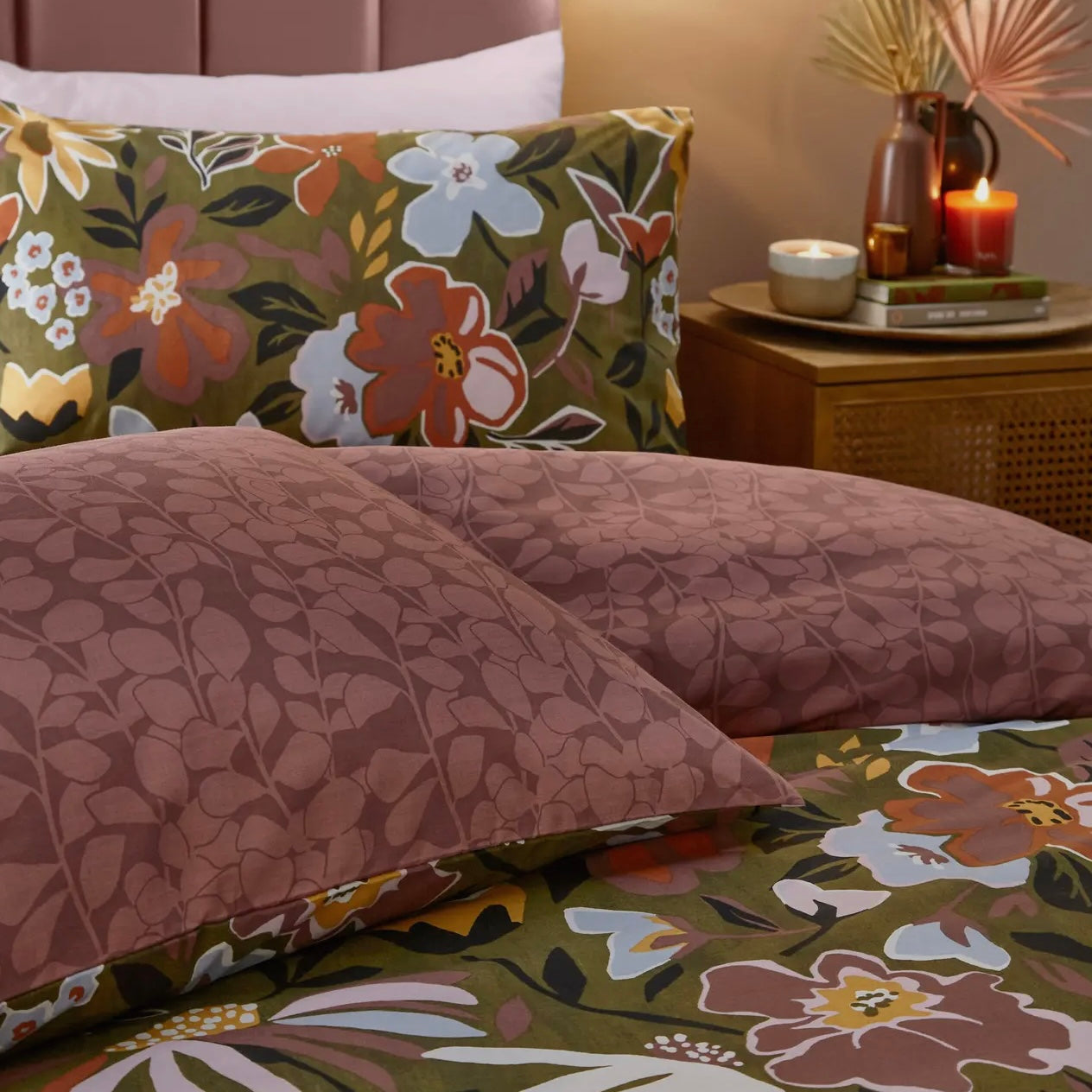 NUOVO Set Copripiumino matrimoniale COZY FLORAL
