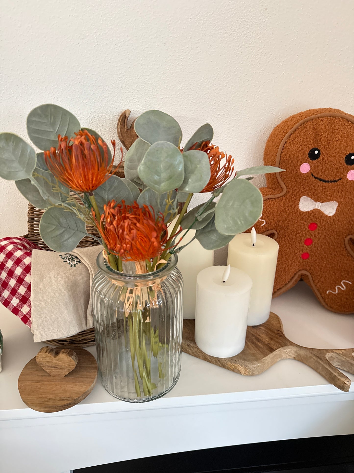 Bouquet fiori e boccioli arancio