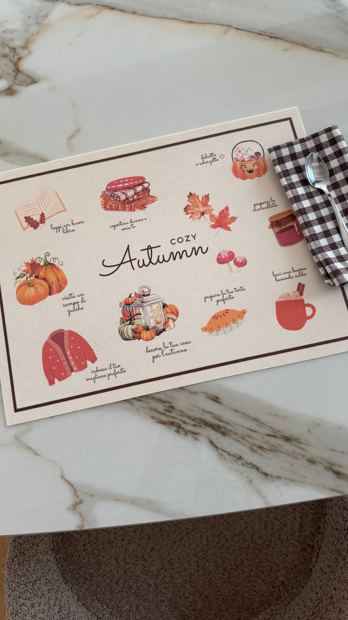 NUOVE tovagliette COZY AUTUMN