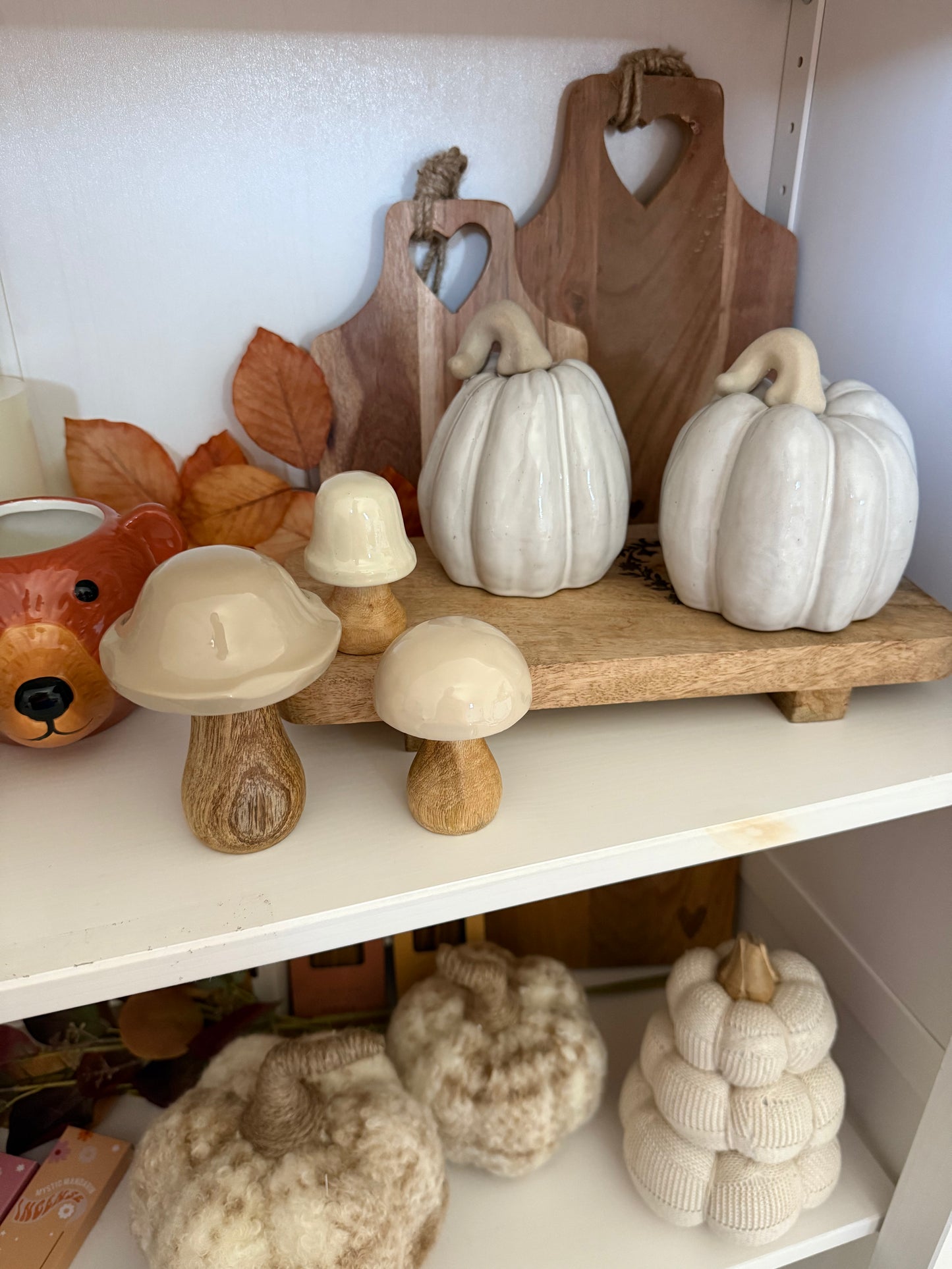 Zucca bianca in ceramica - 2 varianti