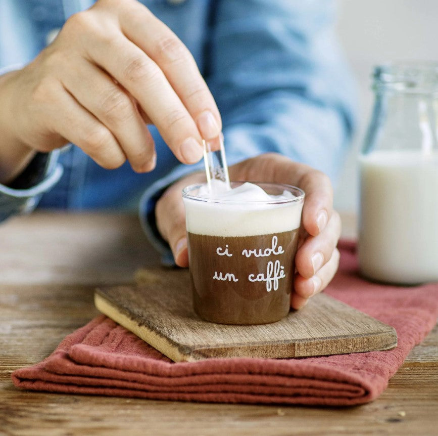 Bicchierini da CAFFE' in vetro borosilicato - 4 varianti