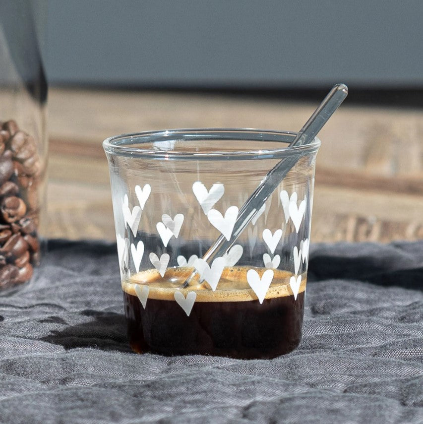 Bicchierini da CAFFE' in vetro borosilicato - 4 varianti