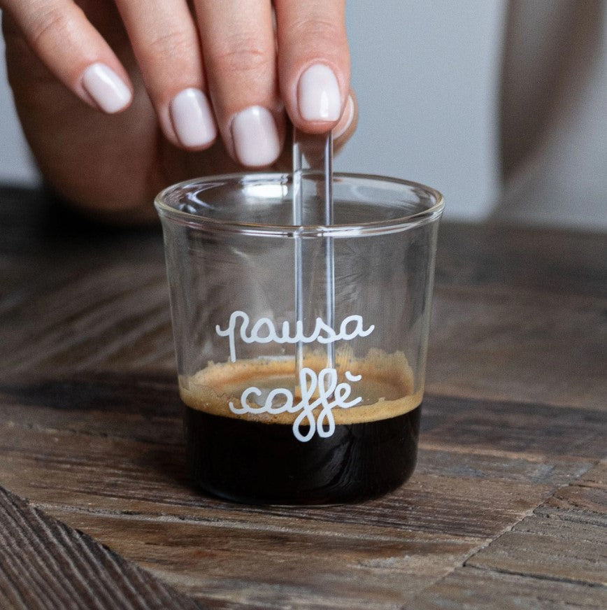 Bicchierini da CAFFE' in vetro borosilicato - 4 varianti