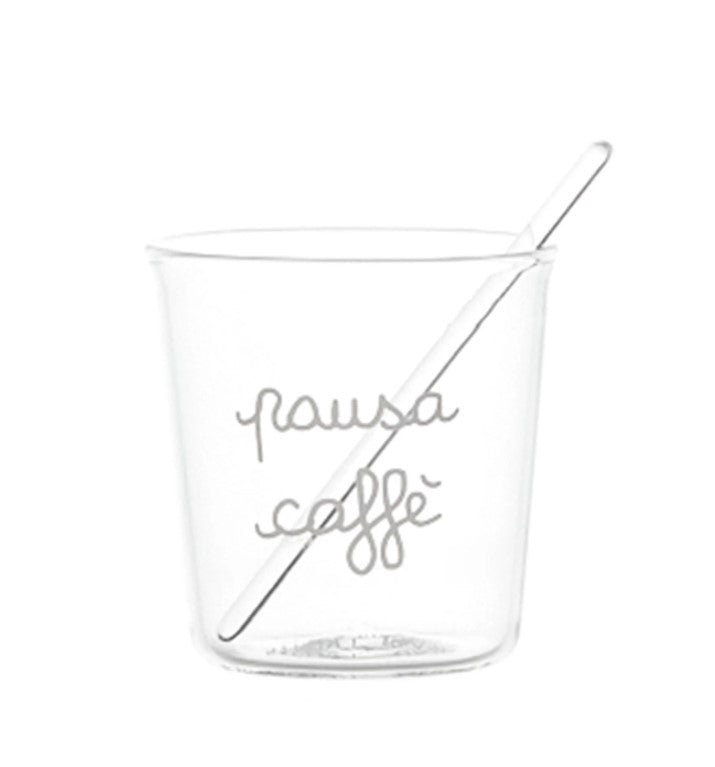 Bicchierini da CAFFE' in vetro borosilicato - 4 varianti