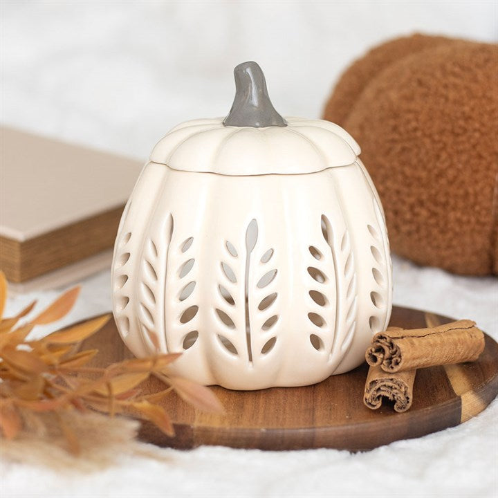 Bruciatore oli profumati / cera di soia ZUCCA in 2 colori