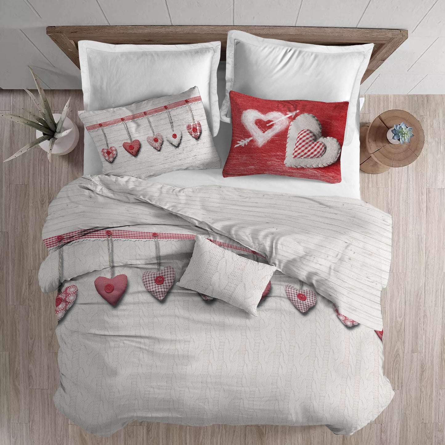 Parure Copripiumino CUORI APPESI