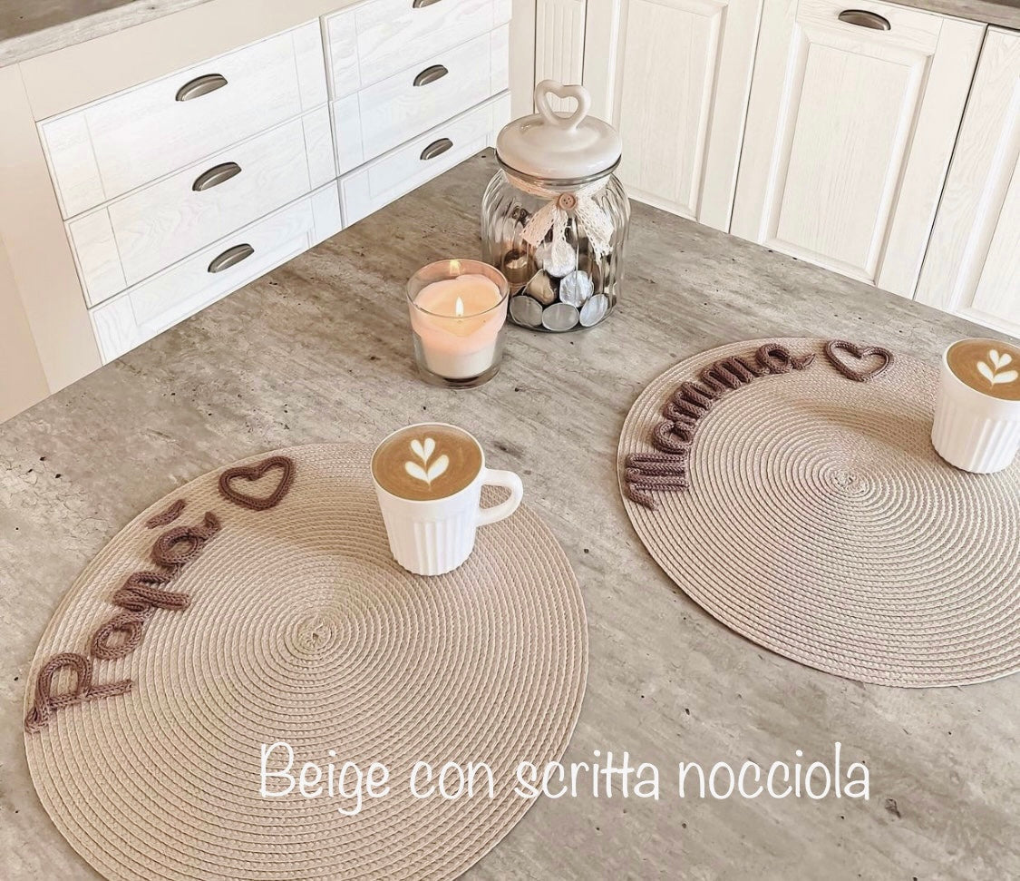 BEST SELLER ♡ Tovagliette americane Personalizzate ROTONDE