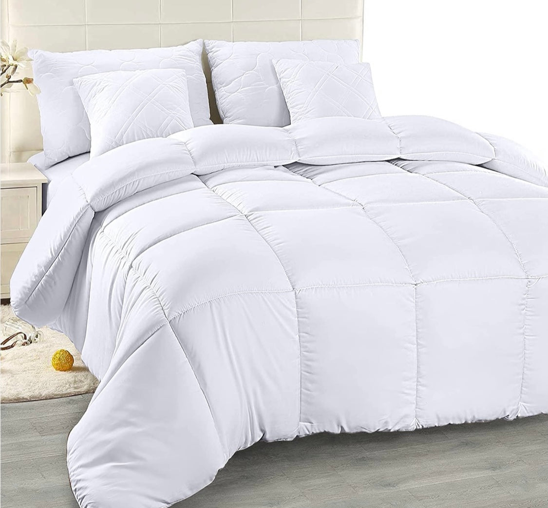 Airluck Piumone In Piuma Per Letto Matrimoniale, Bianco Tinta Airluck Piumone In Piuma Per Letto Matrimoniale, Bianco Tinta