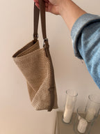 Bag NIZZA in rafia BEIGE