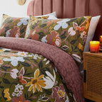 Set Copripiumino matrimoniale COZY FLORAL double face
