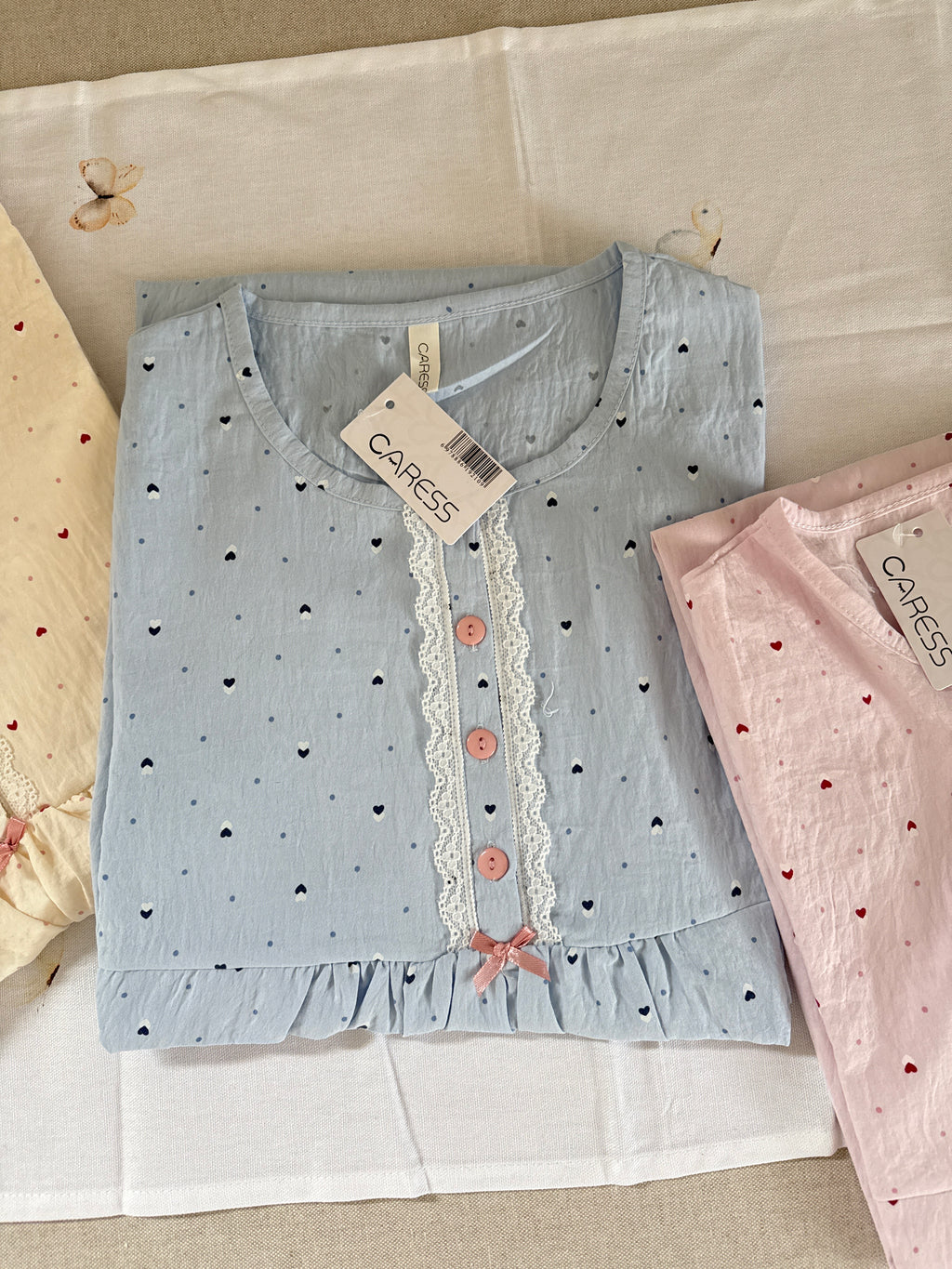 ULTIME! Camicia da notte manica corta CARESS -  3 colori