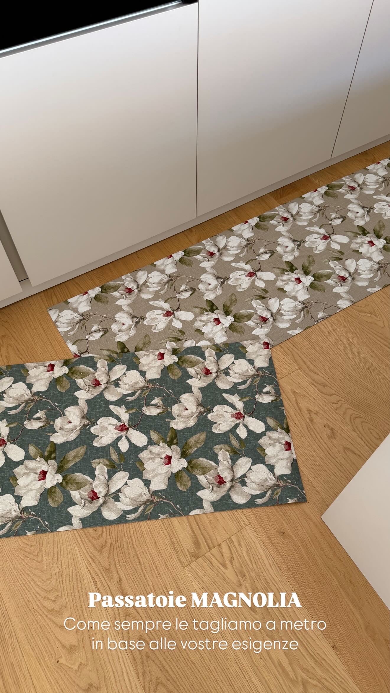 Passatoia MAGNOLIA in cotone e pvc - 2 varianti colore