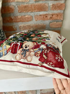Cuscino XMAS TREE in gobelin con fili in lurex
