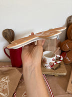 Vassoio piatto in ceramica GINGERBREAD