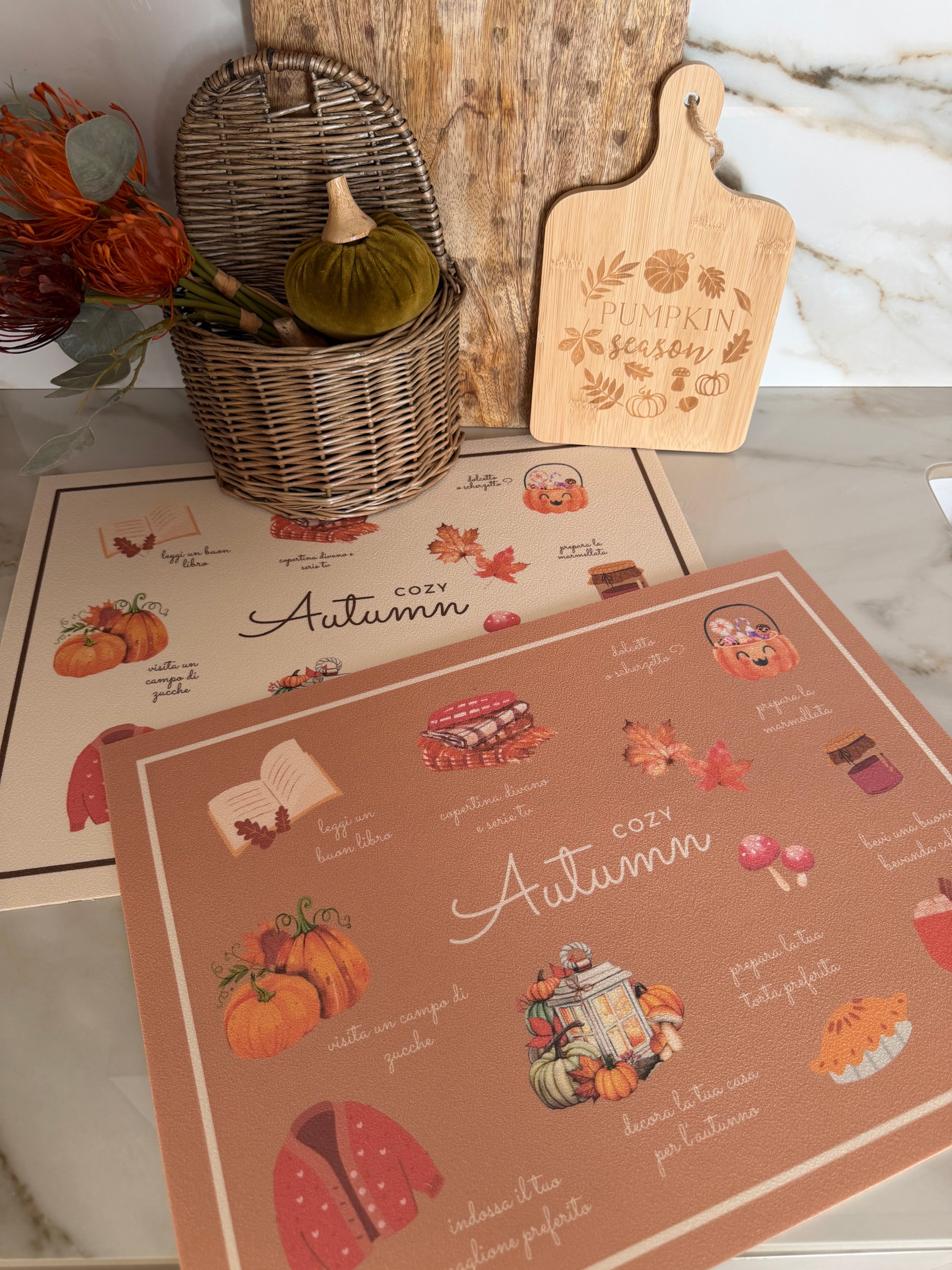 Tovagliette Bucket List AUTUNNO - 4 varianti 🍂