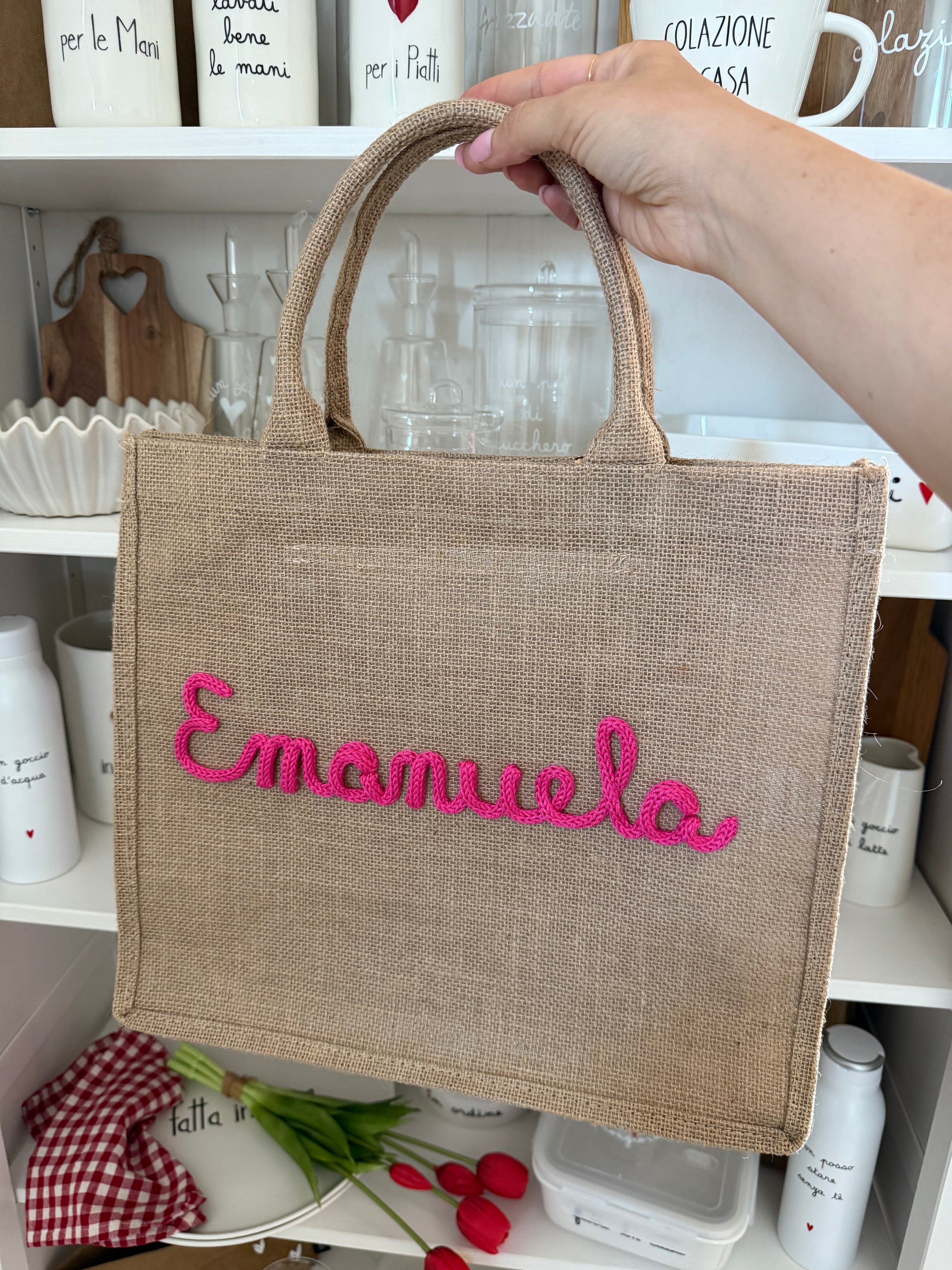 Borsa Juta CLASSIC 🐚 da personalizzare