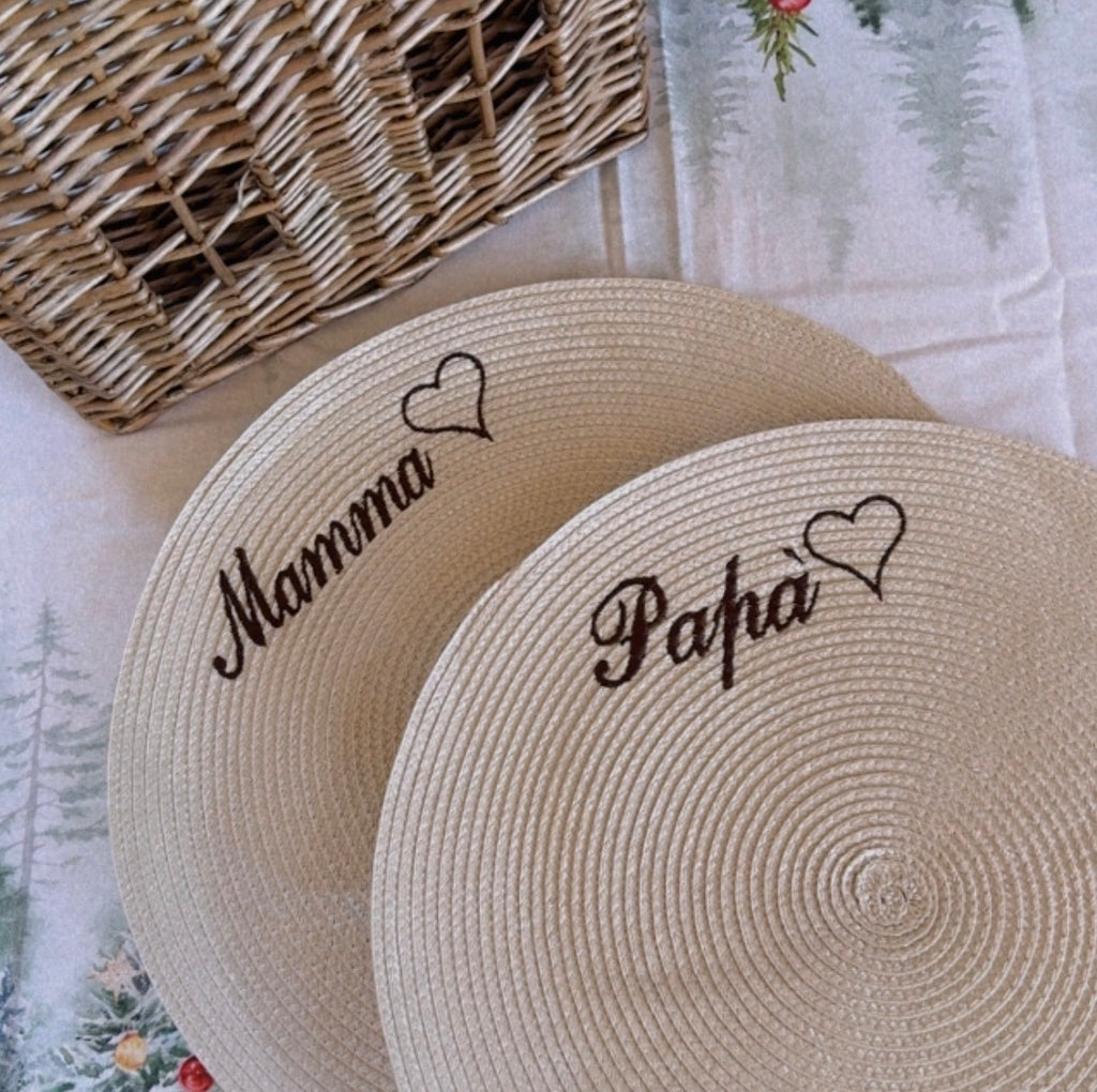 BEST SELLER ♡  Tovagliette americane Personalizzate ROTONDE