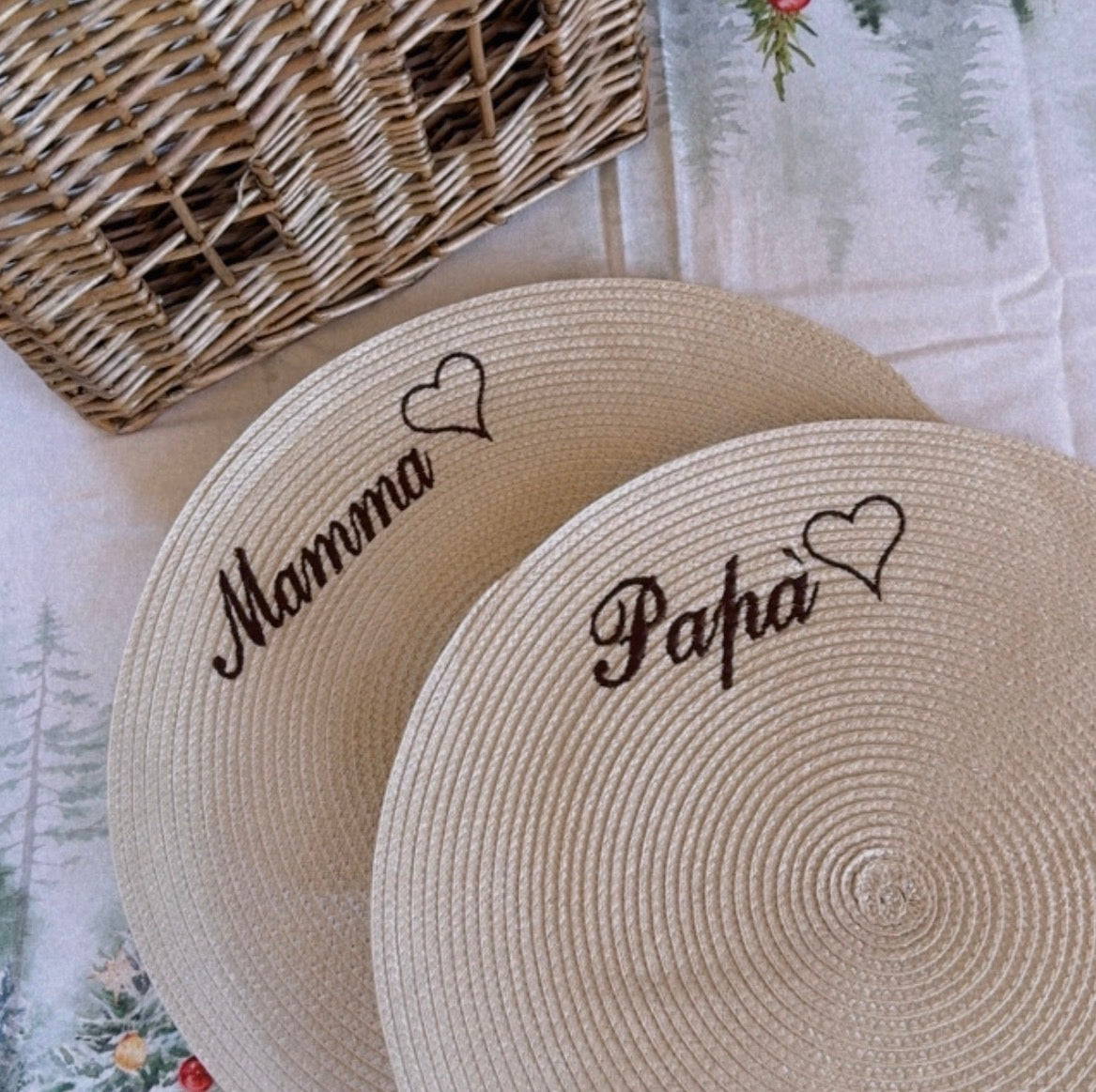 BEST SELLER ♡  Tovagliette americane Personalizzate ROTONDE