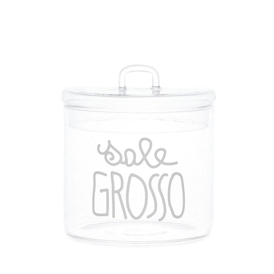 Barattolo in vetro borosilicato SALE GROSSO