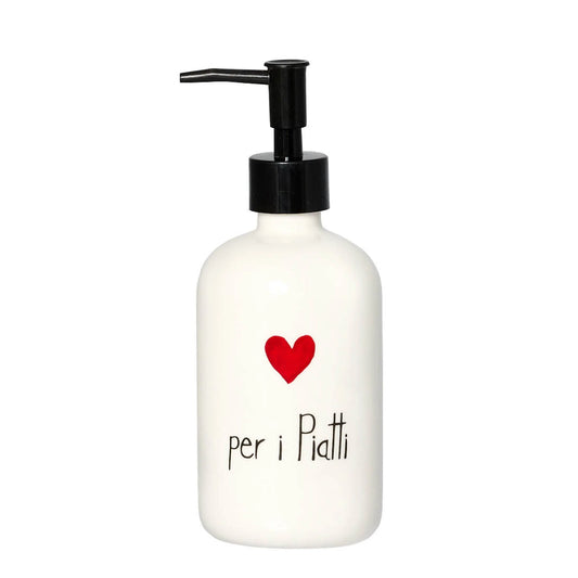 Dosasapone bianco con decoro PER I PIATTI
