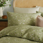 Set Copripiumino matrimoniale FLORAL SALVIA