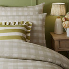 Set Copripiumino matrimoniale QUADRI BEIGE