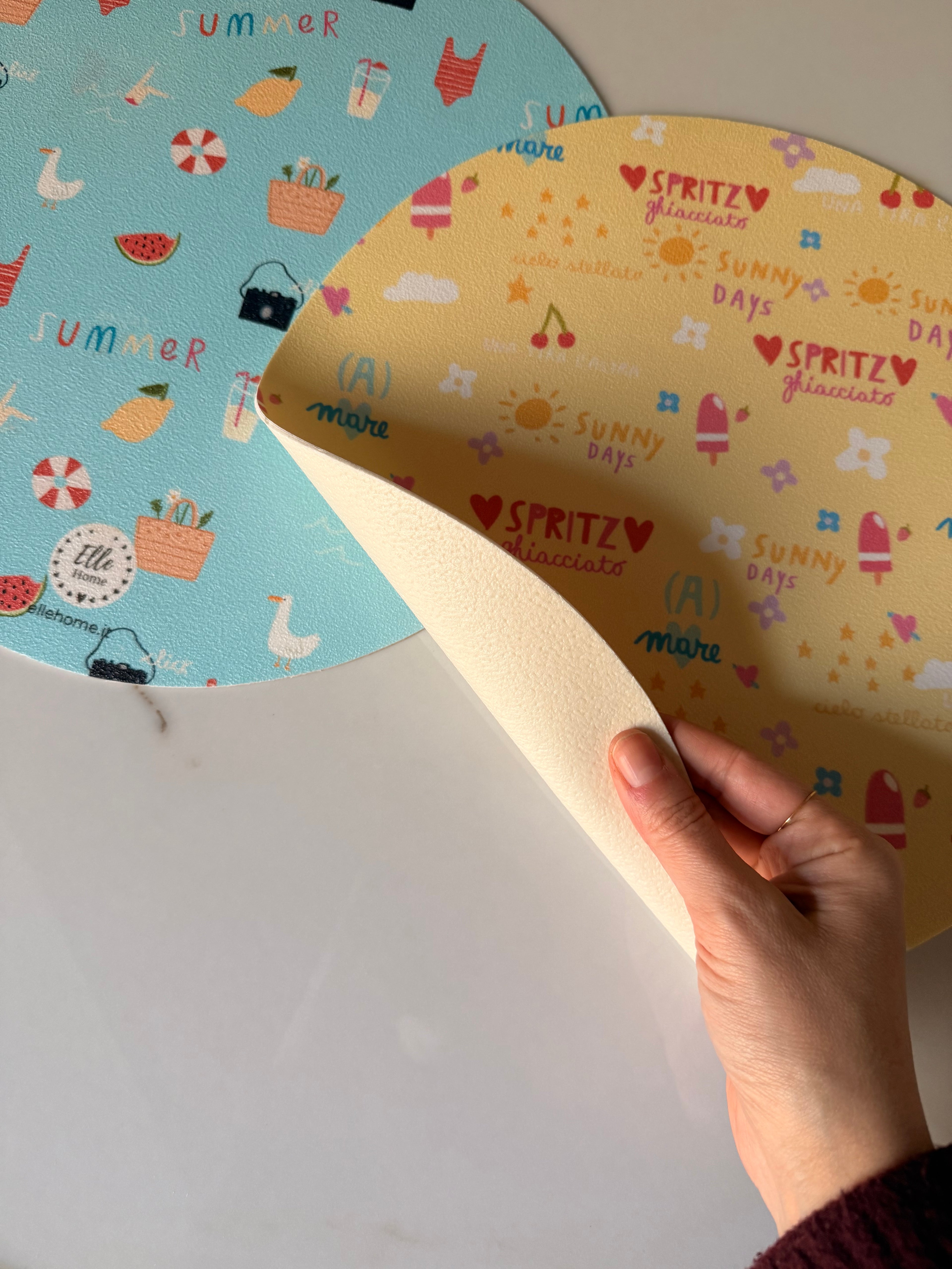 NUOVE tovagliette rotonde SUMMER