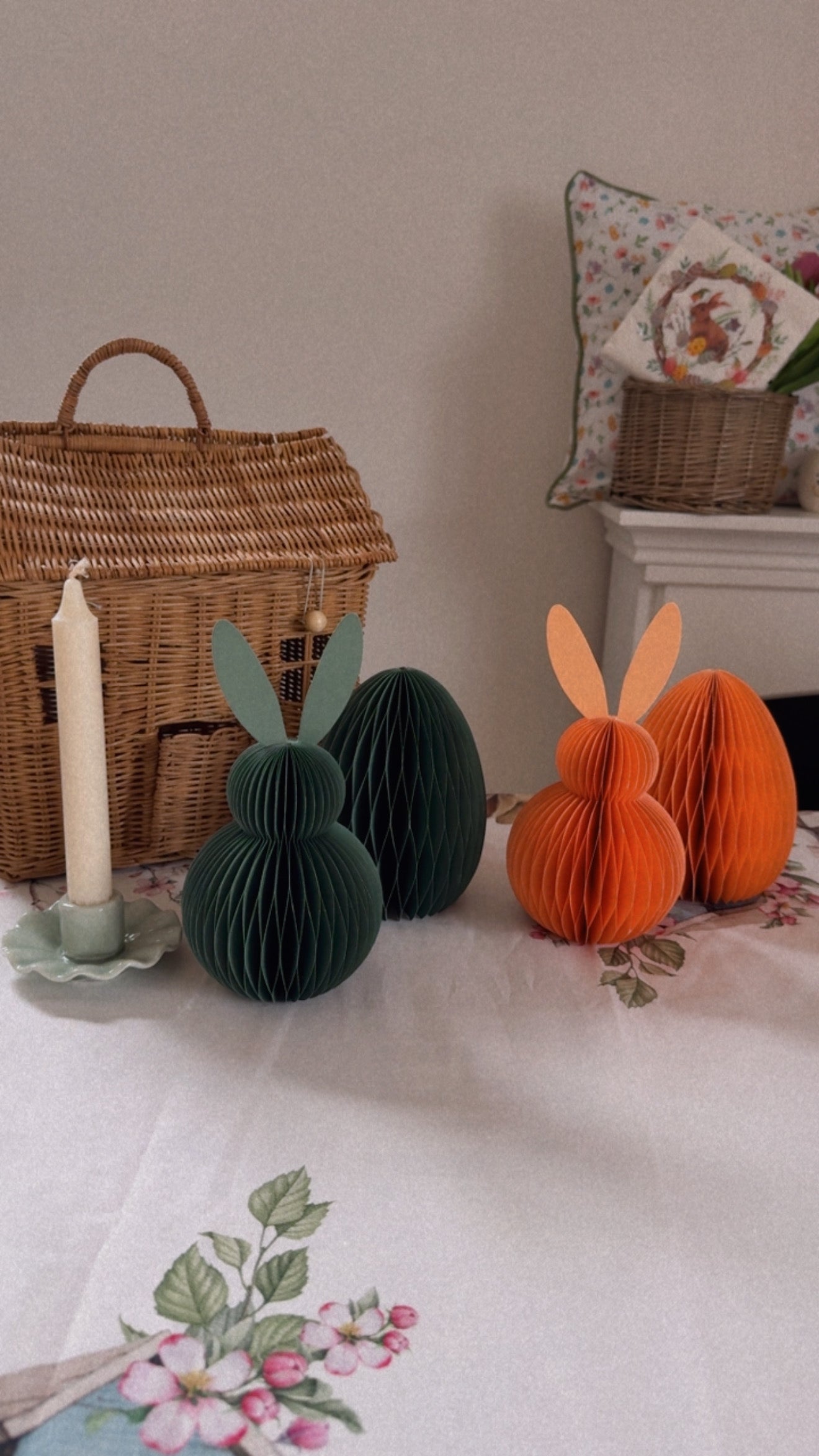 Coppia coniglietto e ovetto ORIGAMI