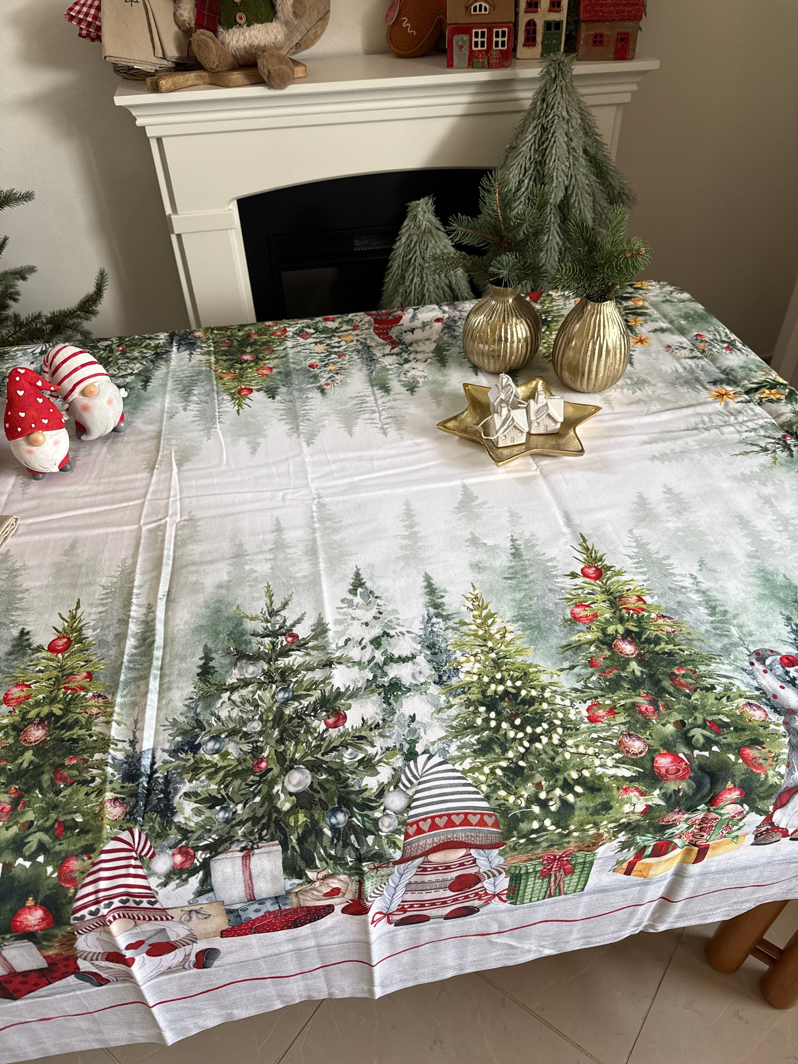 Tovaglia ELFI NEL BOSCO stampa digitale