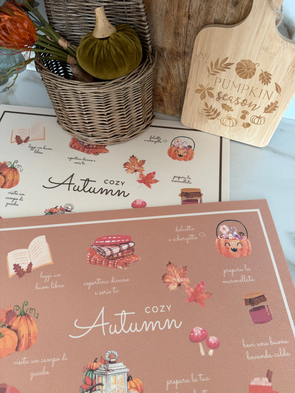 Tovagliette Bucket List AUTUNNO - 4 varianti 🍂