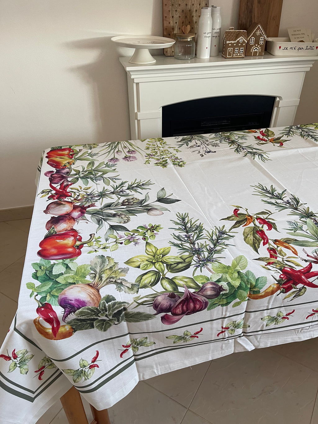 Tovaglia ERBE AROMATICHE in stampa digitale