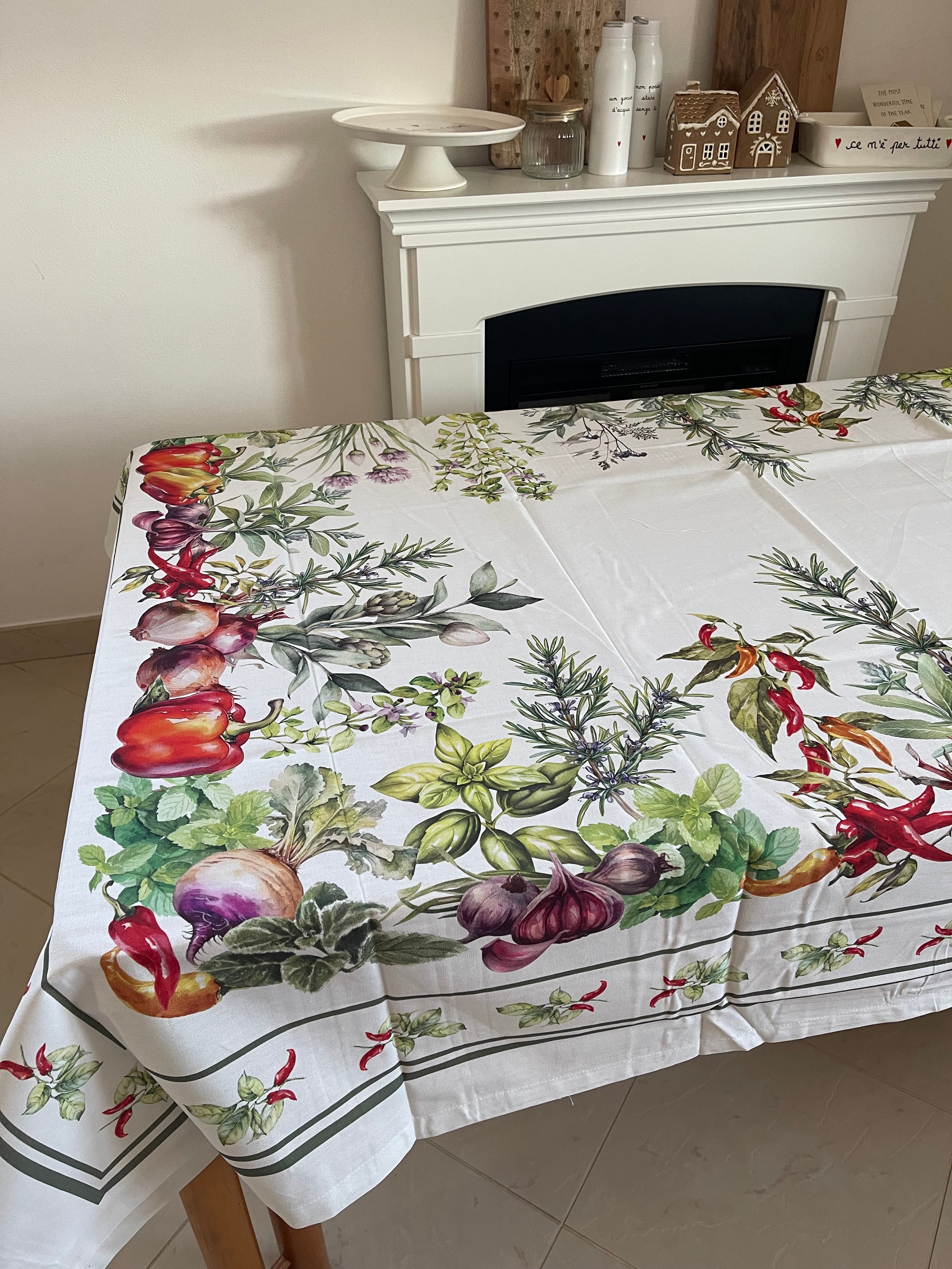 Tovaglia ERBE AROMATICHE in stampa digitale