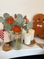 Bouquet fiori e boccioli arancio