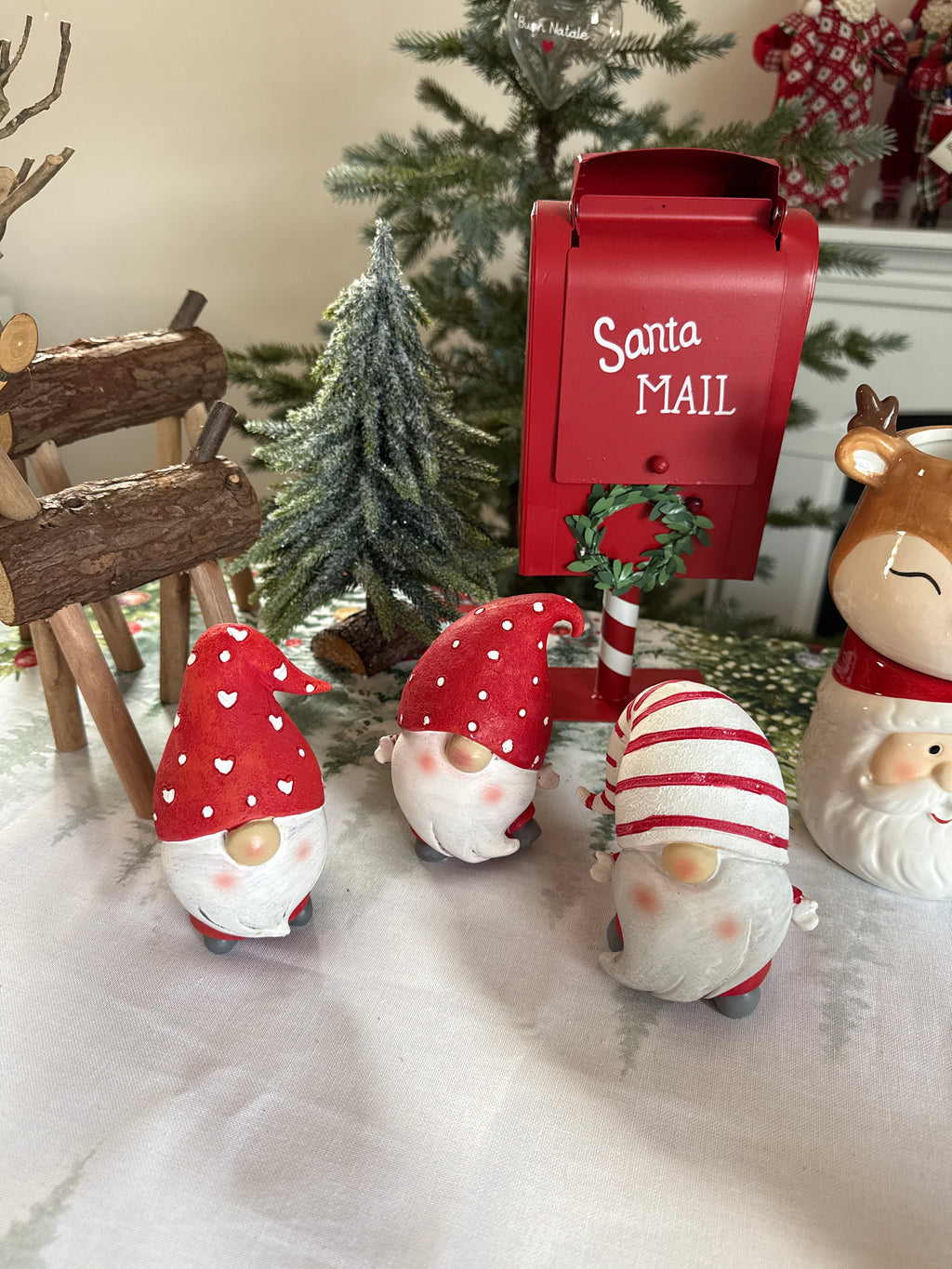 3 Gnomi NICKY in resina