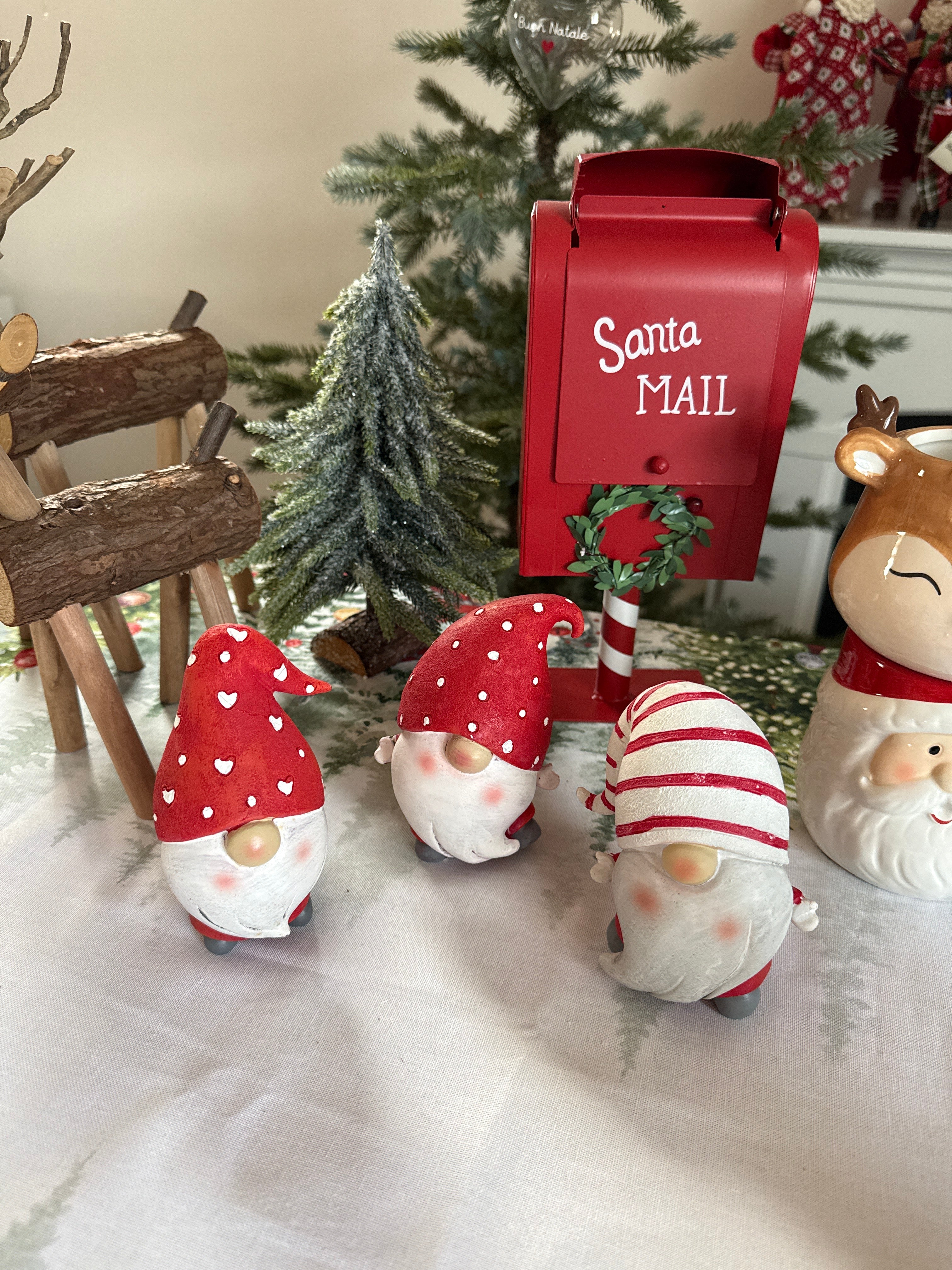 3 Gnomi NICKY in resina