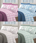 Completo letto TARTAN ORSETTO PRIMAVERA - 4 varianti colore
