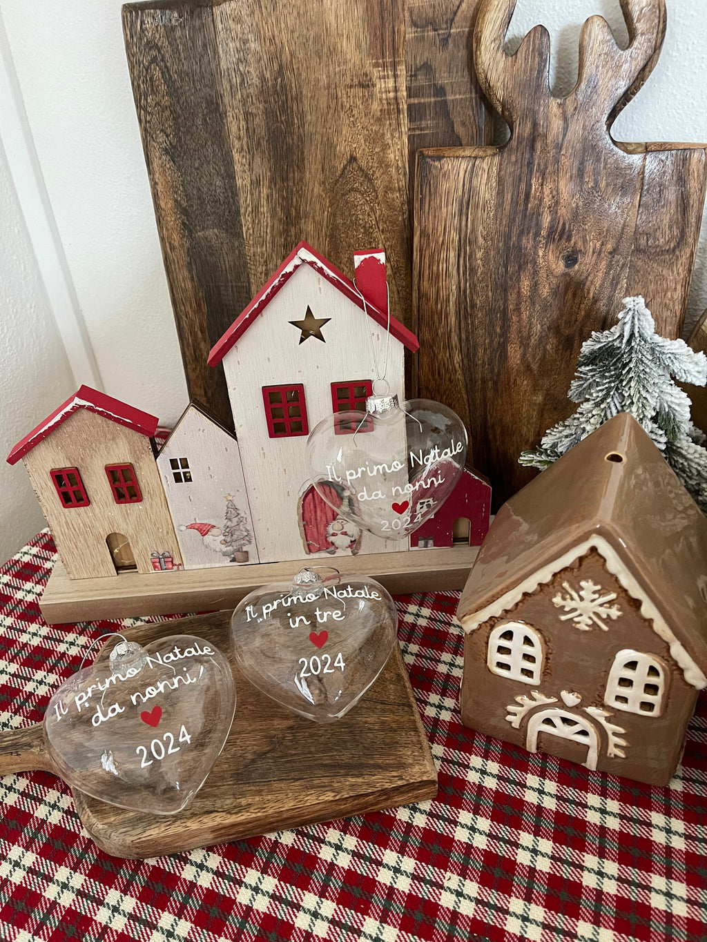 Palline di Natale a forma di cuore - PERSONALIZZABILI