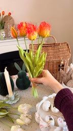 Mazzo TULIPANI SFRANGIATI 40cm - 8 varianti colore