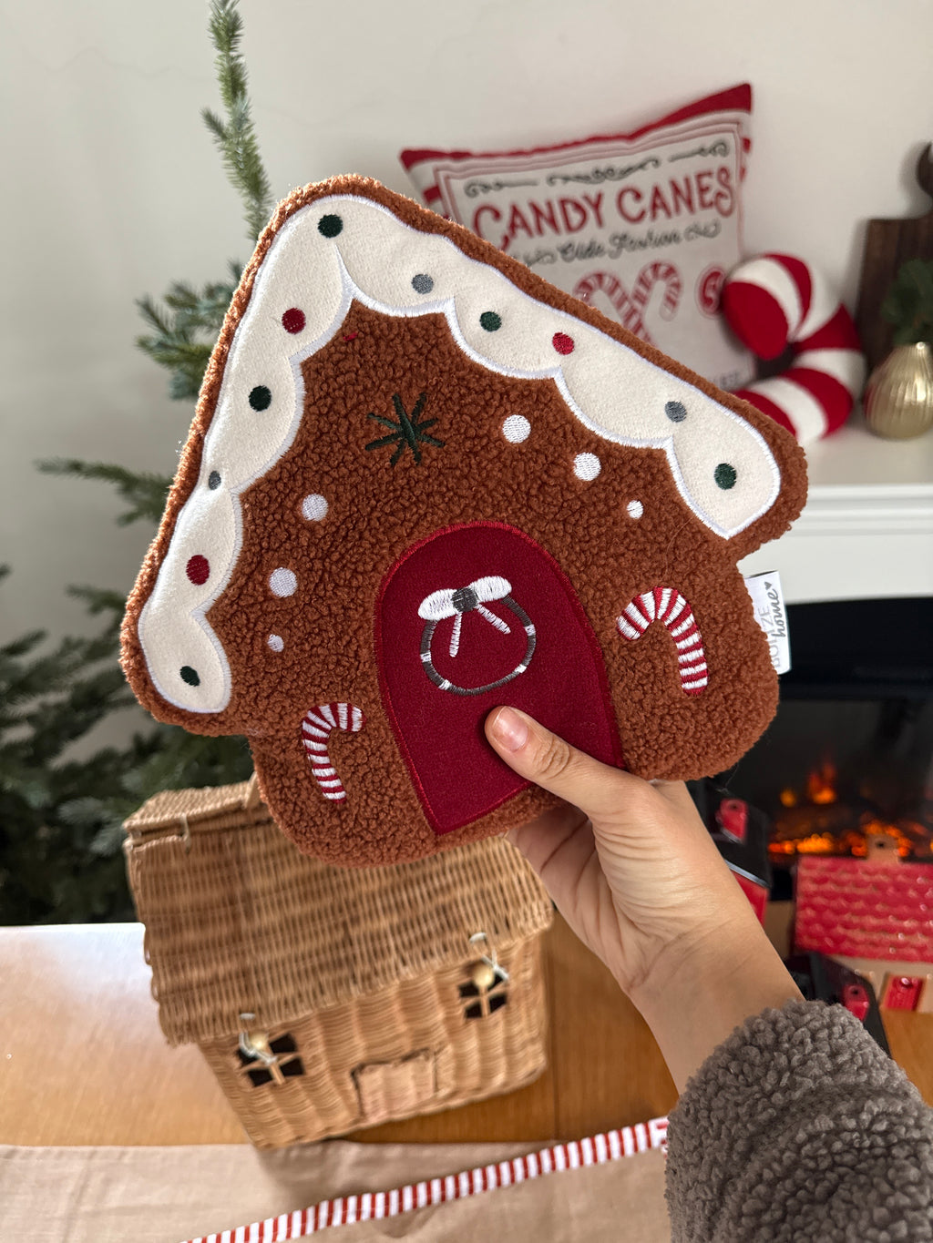 Casetta Gingerbread cuscino fermaporta