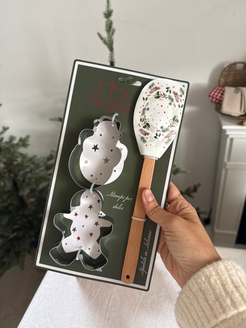 Spatoline MERRY XMAS + 2 STAMPINI DOLCI da personalizzare