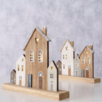 Casette decorative in legno WOODY con luci a led