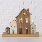 Casette decorative in legno WOODY con luci a led