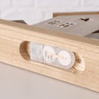 Casette decorative in legno WOODY con luci a led