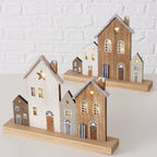 Casette decorative in legno WOODY con luci a led