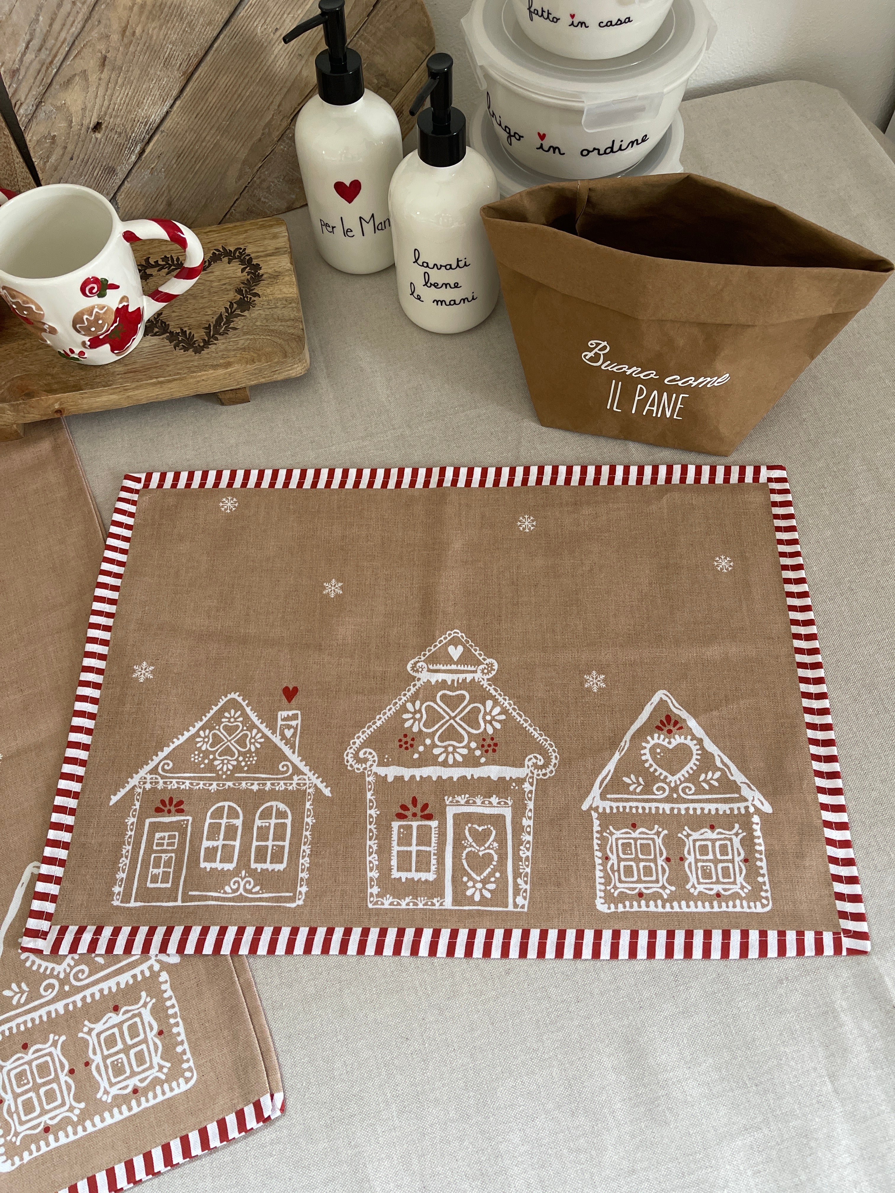 Tovaglietta PAN DI ZENZERO personalizzabile