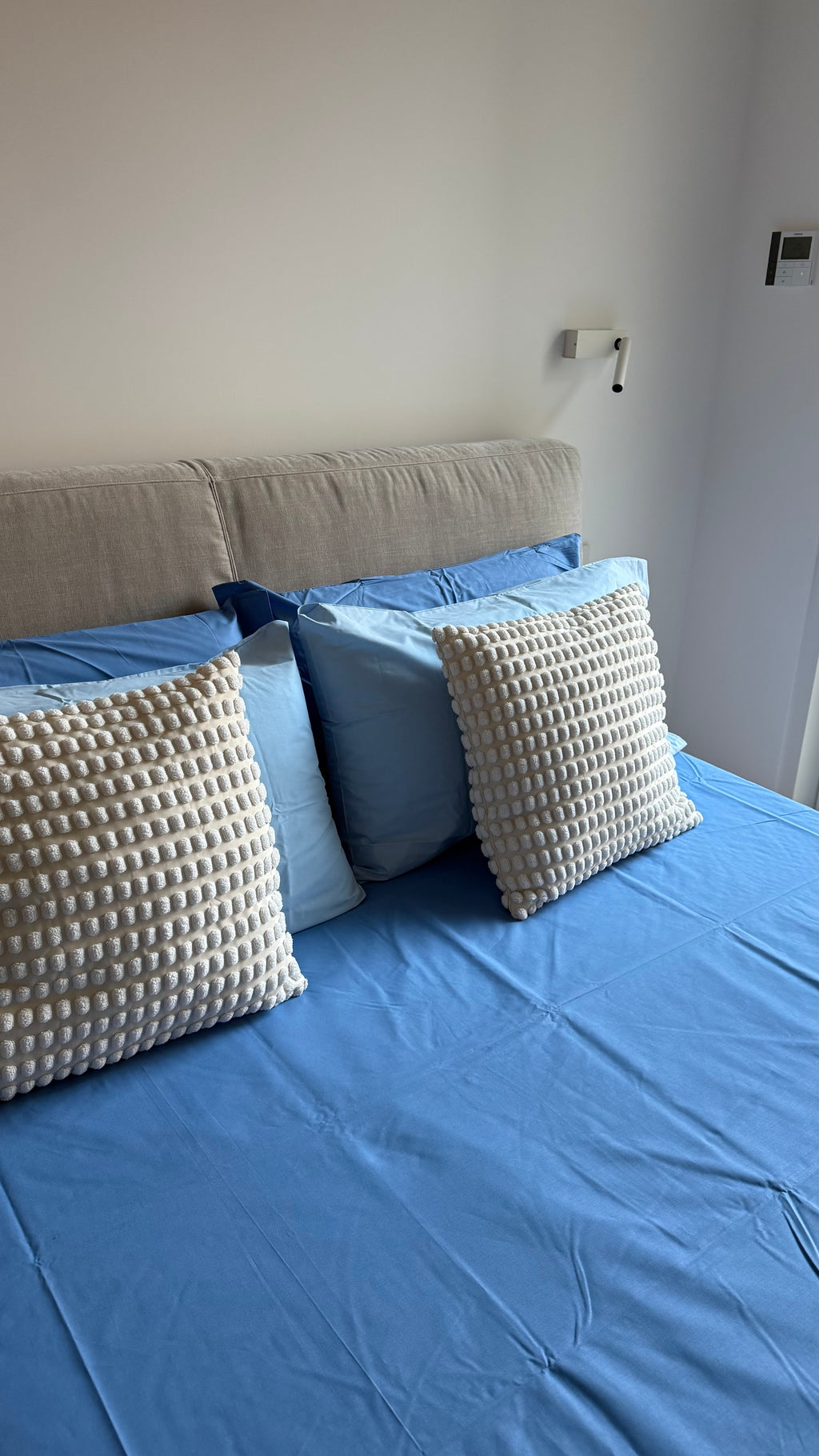 ULTIMO -40%! ✨ Parure copripiumino tinta unita BLU NAVY