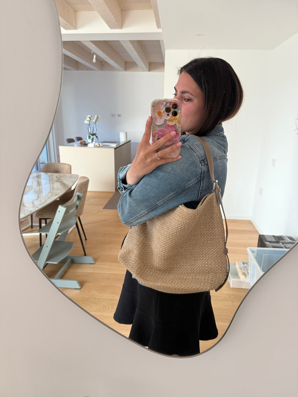 Bag NIZZA in rafia BEIGE